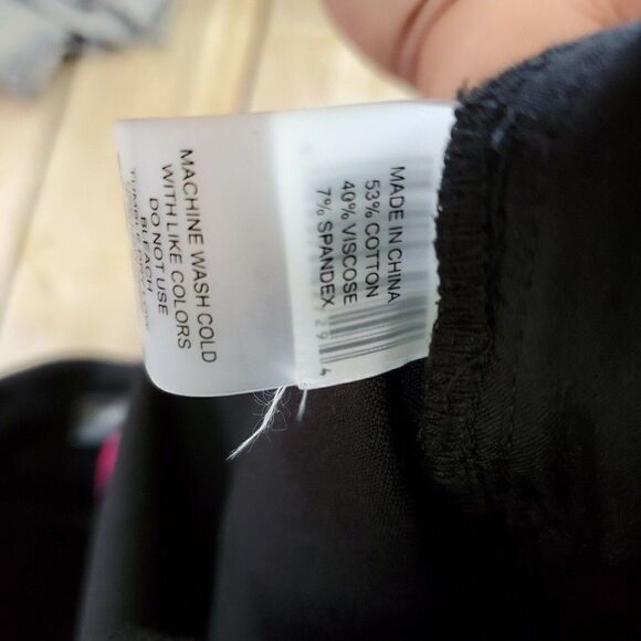 Vince Camuto Stretch Twill Crop Pants Womens Black Size 16w - Picture 2 of 5